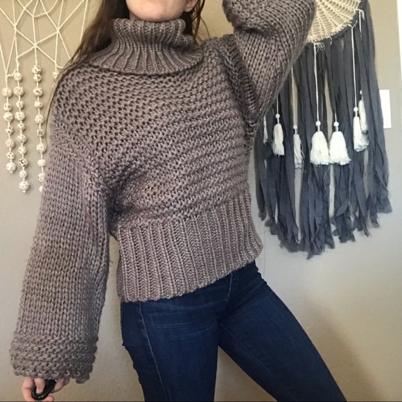 Lush Sweaters - NWT Lush chunky oversized turtleneck sweater